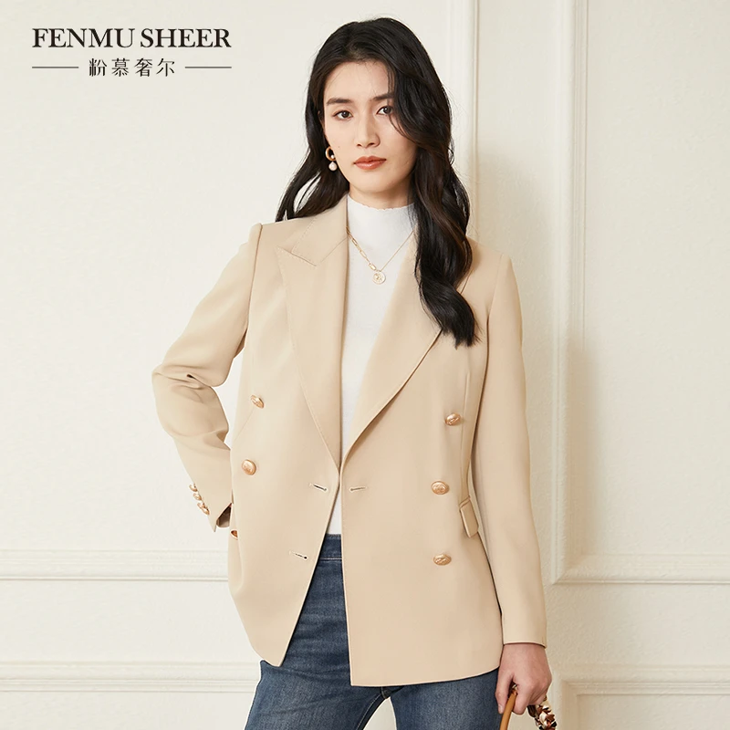 【粉丝专享】粉慕奢尔「老钱风」新款法式通勤高级感西装外套-C1230