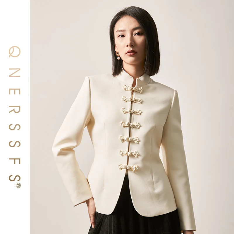 【粉慕奢尔周年庆】【格一专享】时装周走秀款绵羊毛桑蚕丝外套-C2013