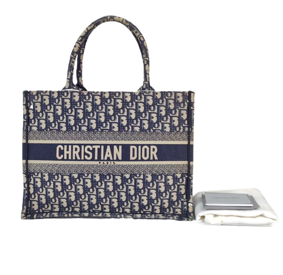 95新 DIOR/迪奥 迪奥 经典老花中号手提包 115282