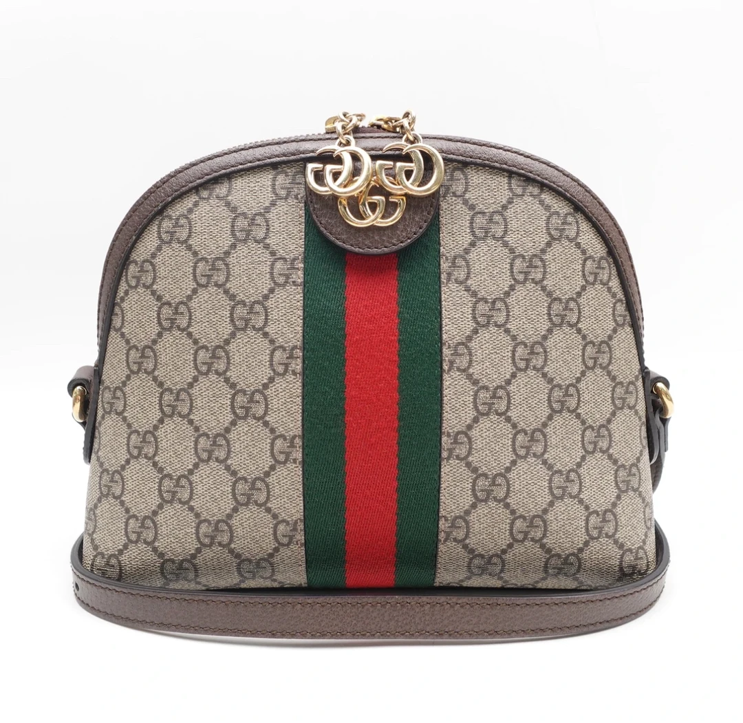 95新 GUCCI/古驰 GUCCI/古驰 老花贝壳单肩包 35196