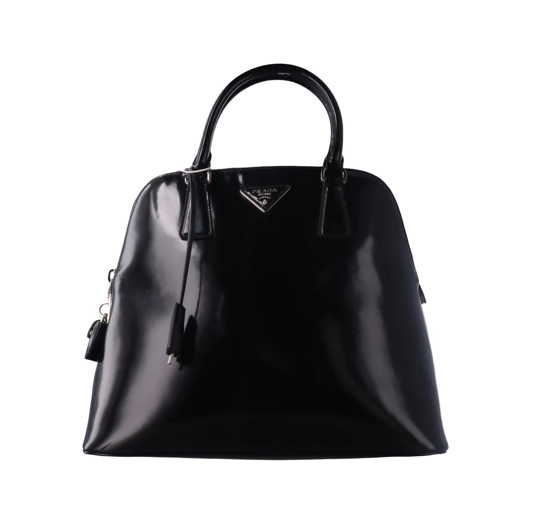 95新 Prada/普拉达 PRADA/普拉达黑色贝壳单肩包 20494