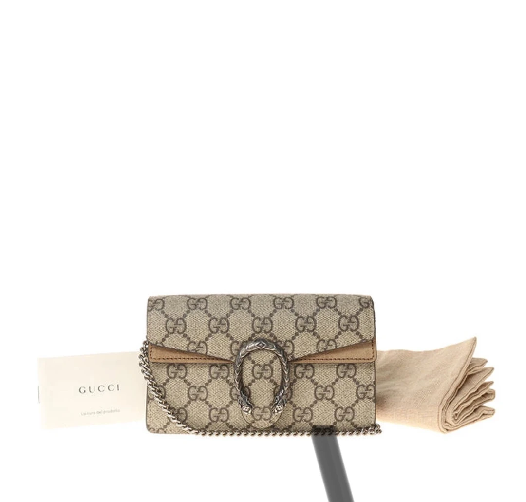 95新 GUCCI/古驰 GUCCI/古驰 驼色酒神mini 42637