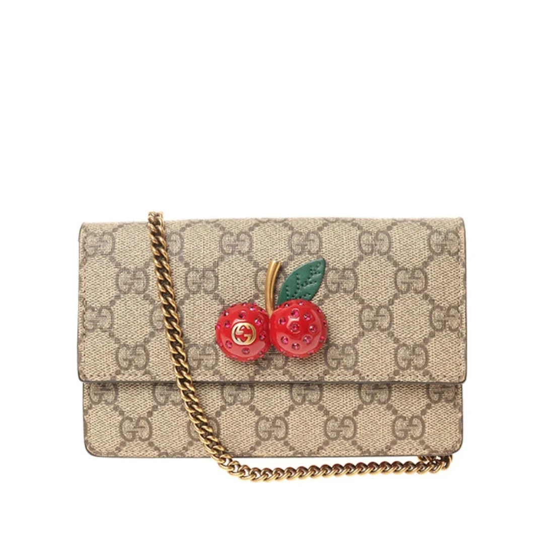 95新 GUCCI/古驰 GUCCI/古驰 古驰小樱桃链条包 33628