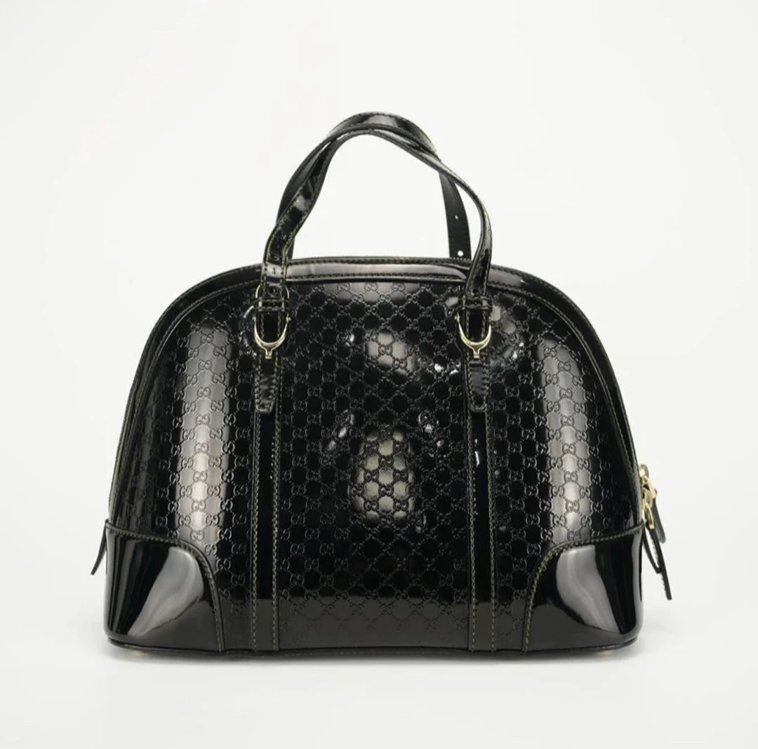 95新 GUCCI/古驰 GUCCI/古驰 黑色古驰贝壳包 12088