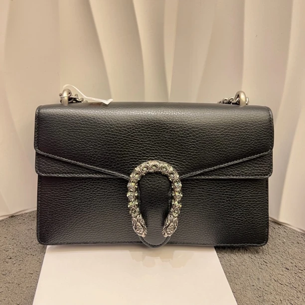 95新 GUCCI/古驰 GUCCI/古驰 酒神黑色钻扣中号 45281