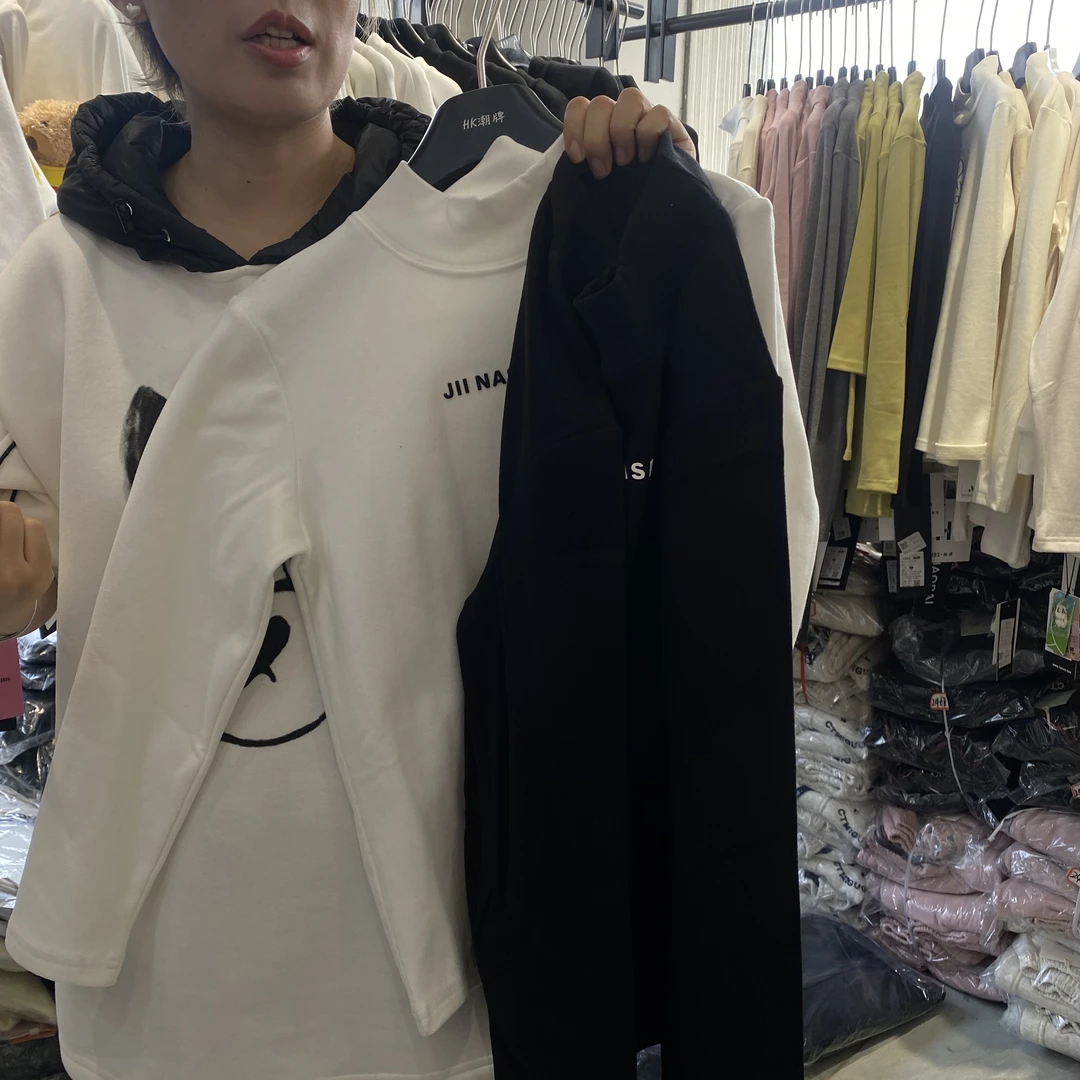 【潮牌磨毛打底】中大童宽松上衣2024冬季新款百搭长袖套头上8854