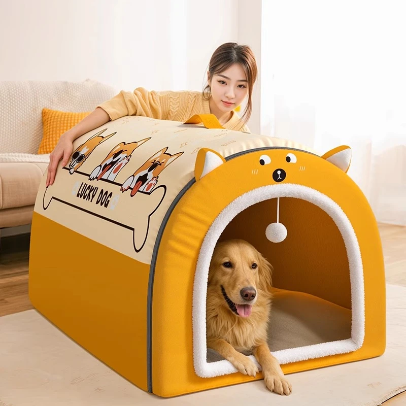 狗窝四季通用大型犬金毛可拆洗狗屋狗房子封闭式安全感宠物狗狗窝