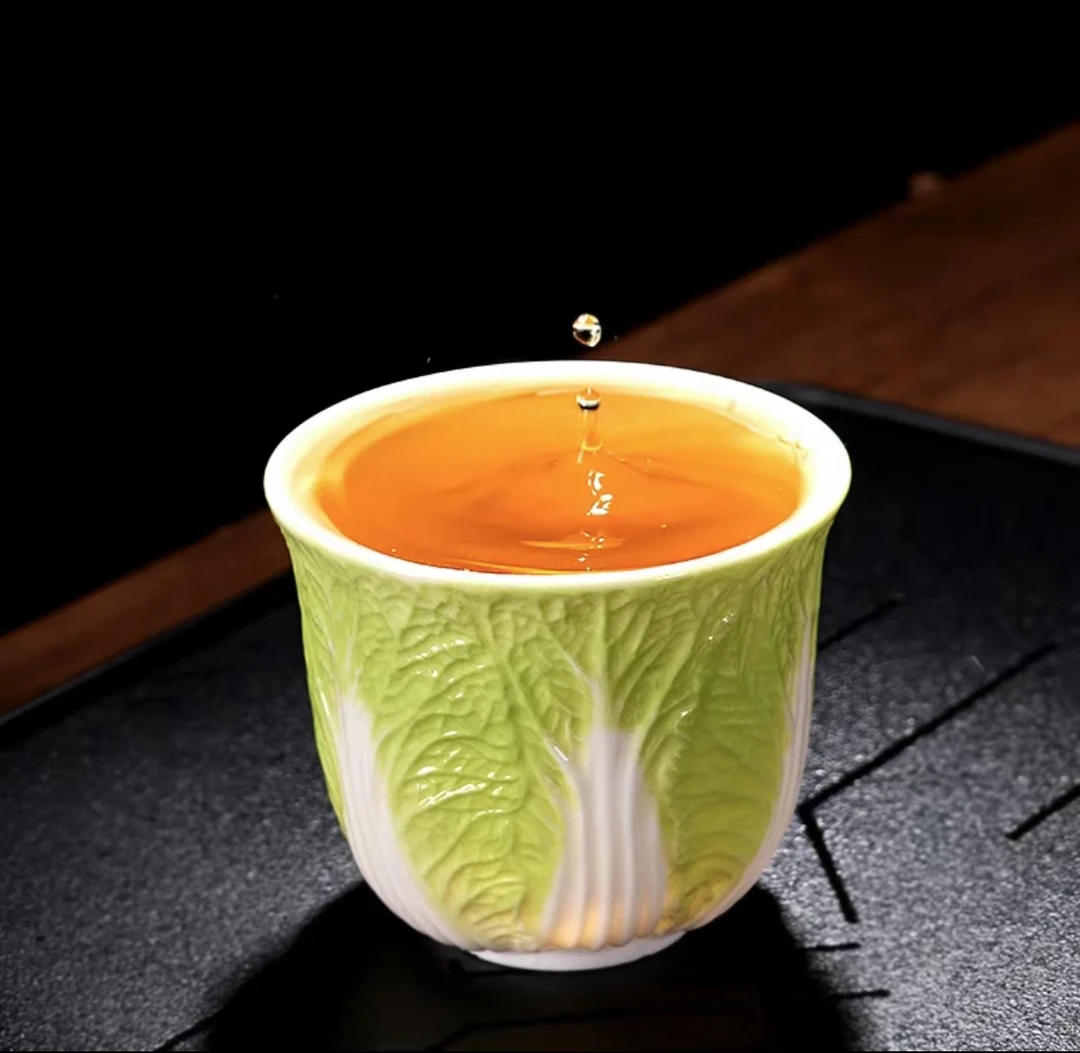 白菜杯 茶杯 水杯 杯子 品茗杯 酒杯 功夫茶杯 主人杯 百财杯