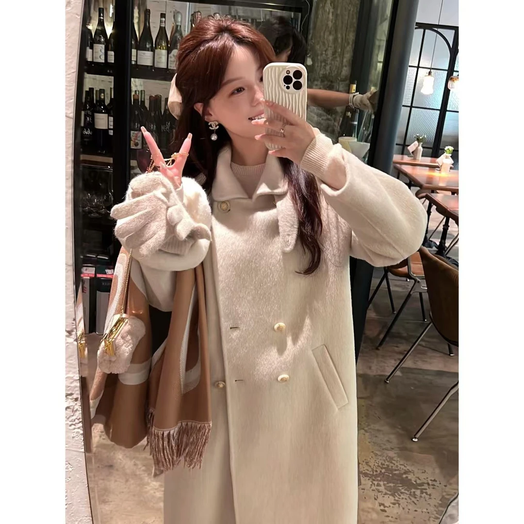 THE YIIX【首尔冬日】设计师高定双面绒大衣一衣三穿外套女