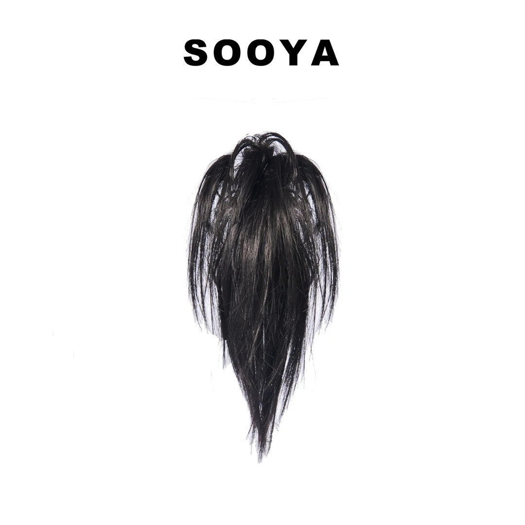 SOOYA时尚Y2K辣妹气质风假发蓬松自然百搭简约个性二代鸡窝头抓夹