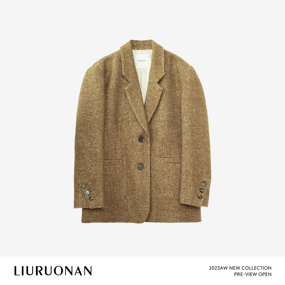 LIURUONAN 24AW 【日落大道】西装毛呢外套秋冬高级感长袖