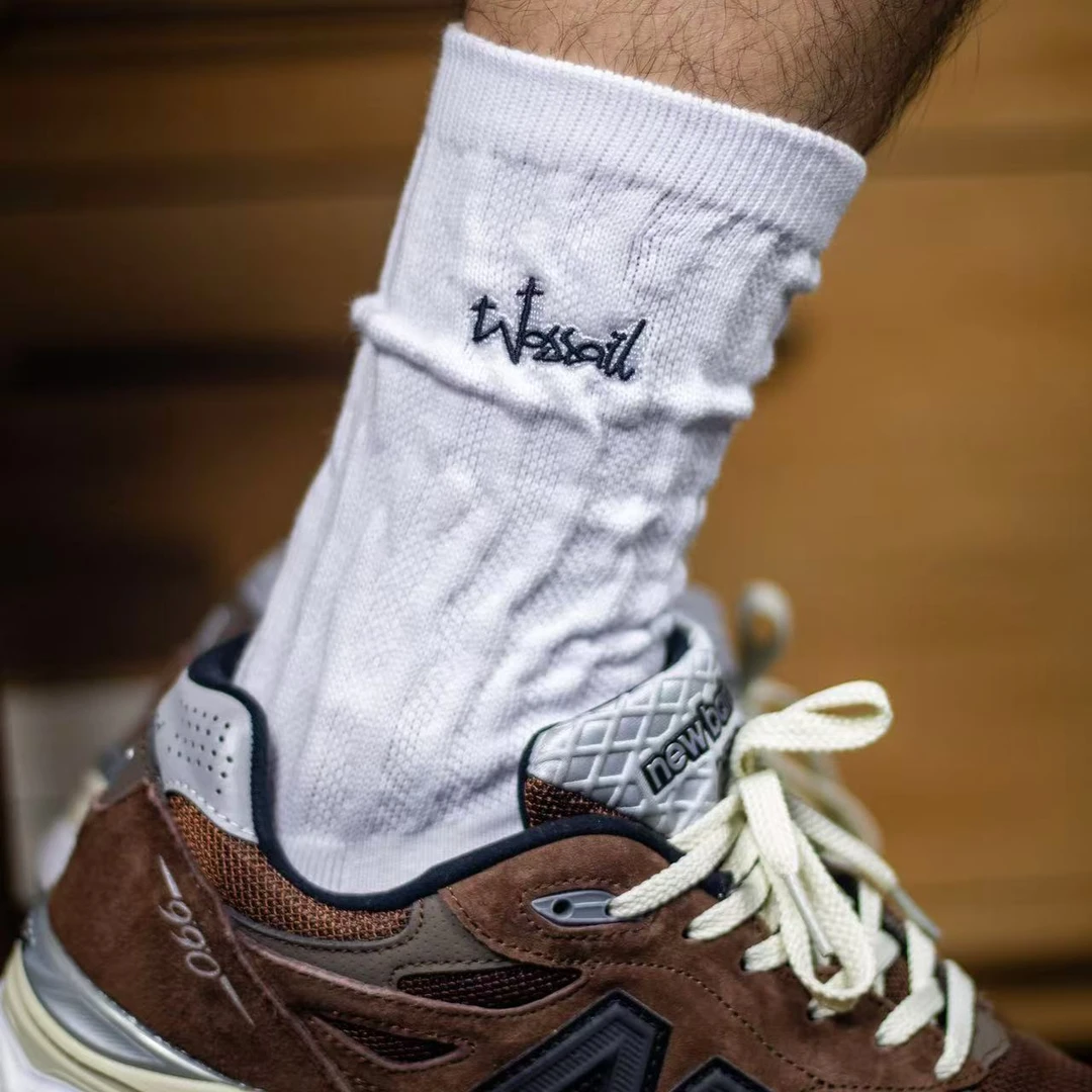 复古糖果色螺纹百搭堆堆袜男女潮袜运动袜毛巾底街头风格精梳棉