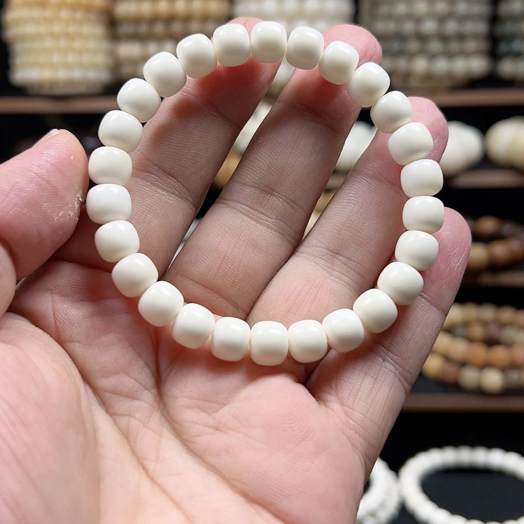 菩提根/象牙果手串卡9 白玉菩提 S1