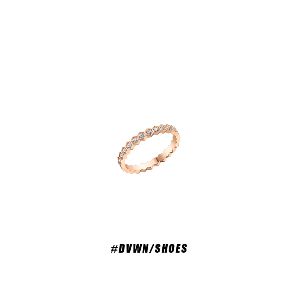 铜合金莫桑石戒指 【DWANG妹妹设计】满天星蜂窝戒指