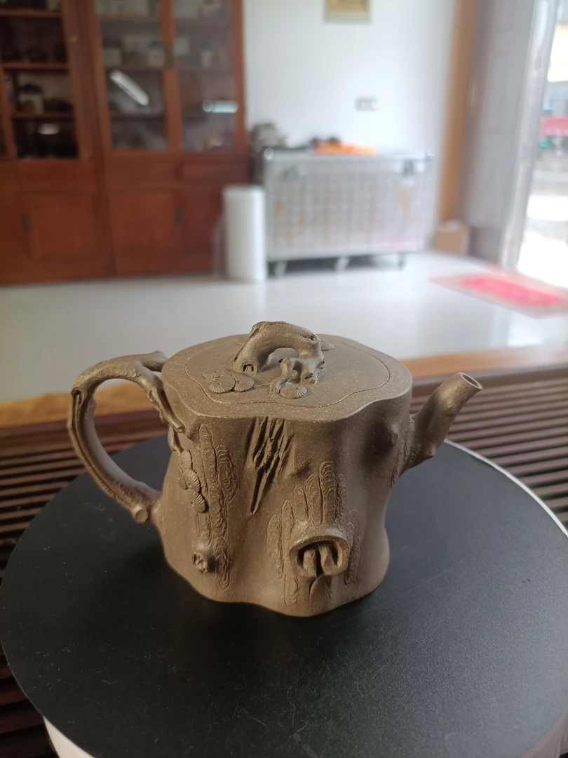 紫砂壶松桩全手工工艺师260CC茶壶紫砂茶壶精美手制茶具