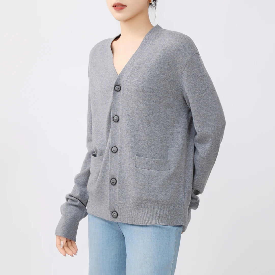 AMASS/阿玛施 新款时尚百搭长袖针织开衫5499268