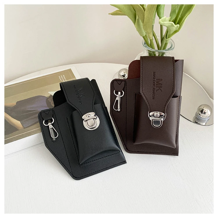 休闲多功能男士手机包时尚便携腰带包复古简约潮流