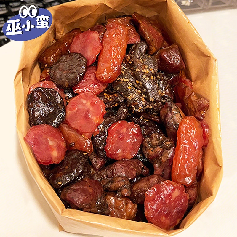 看球零食满足 巫小蛮嗨肉大礼包 爆款肉肉组合烤牛肉麻辣解馋零食