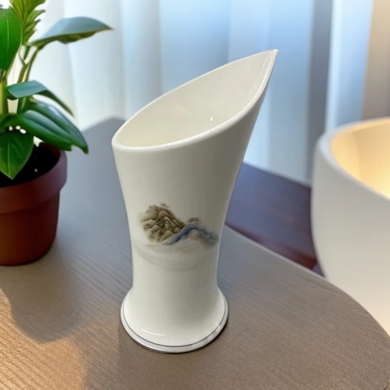 【洛威】江山如画筷子筒沥水陶瓷筷子筒家用2025新款勺子筒