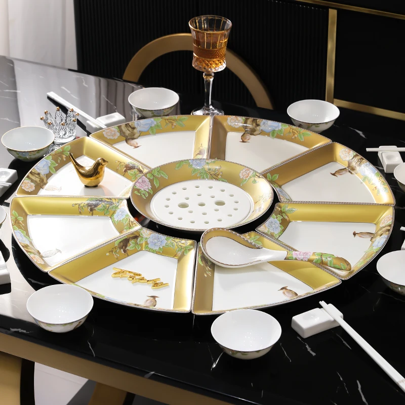 【洛威】琴瑟和鸣8寸扇形拼盘