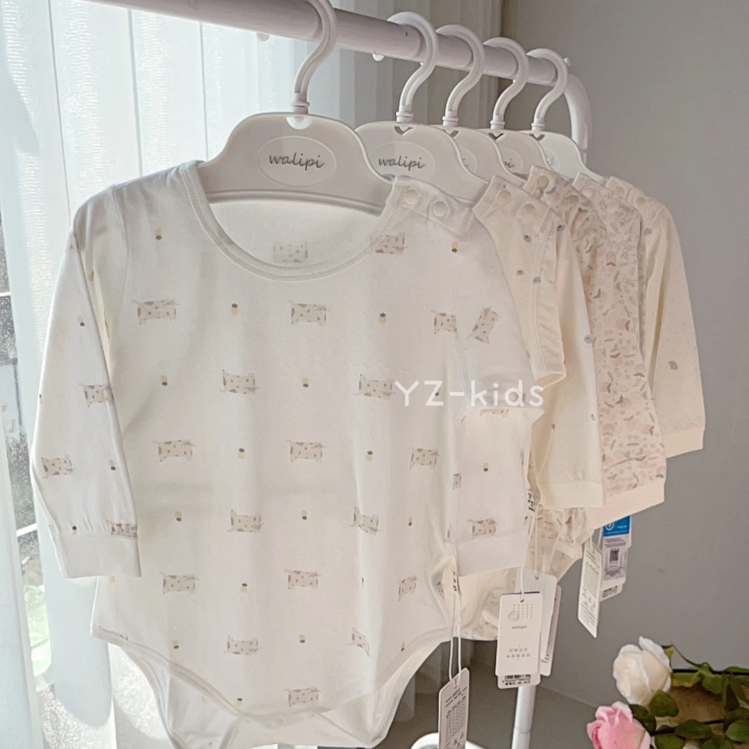 娃丽比-婴儿超薄长袖三角哈衣
