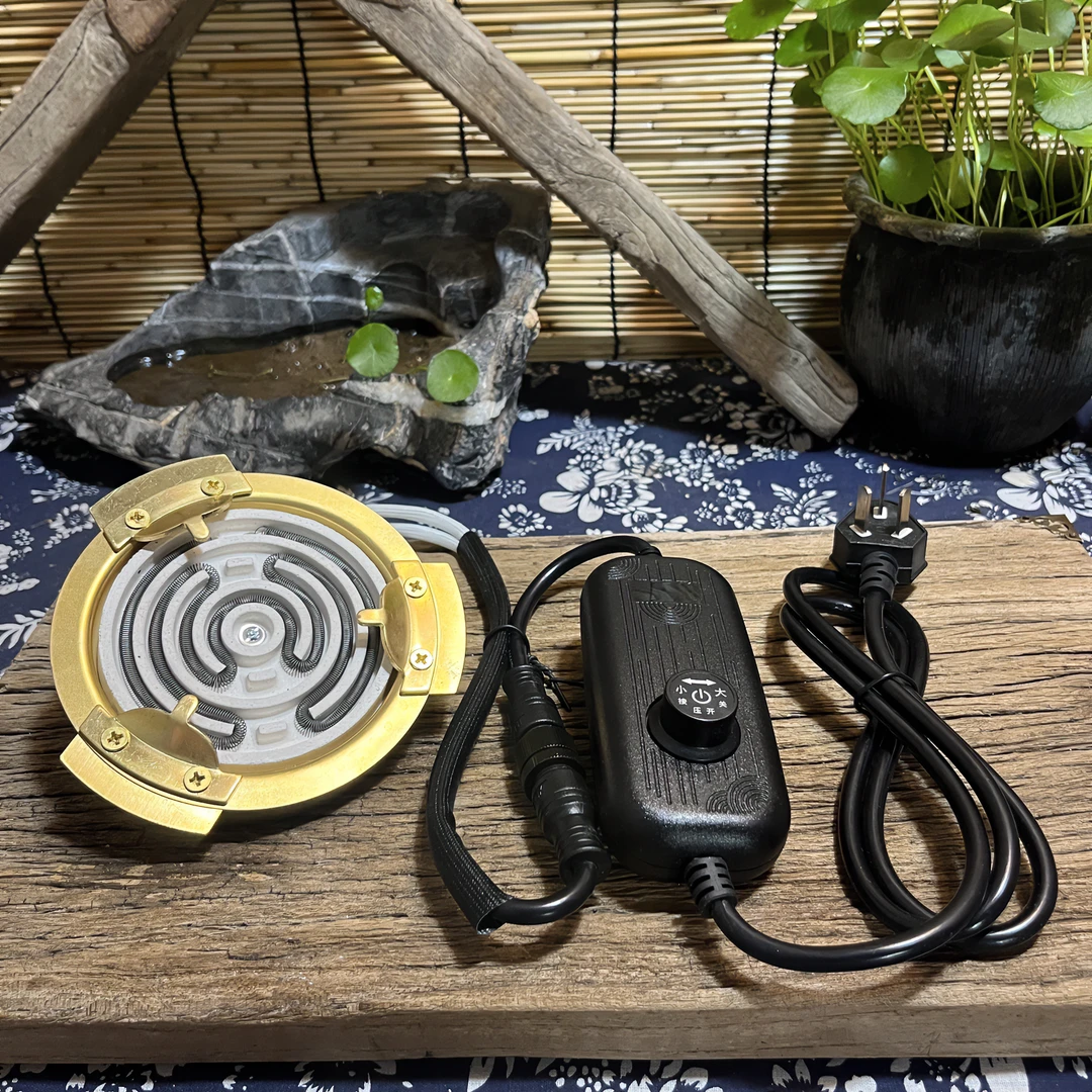 罐罐茶电陶炉炉芯电碳两用炉发热盘电炉丝电源线控制器调节开关