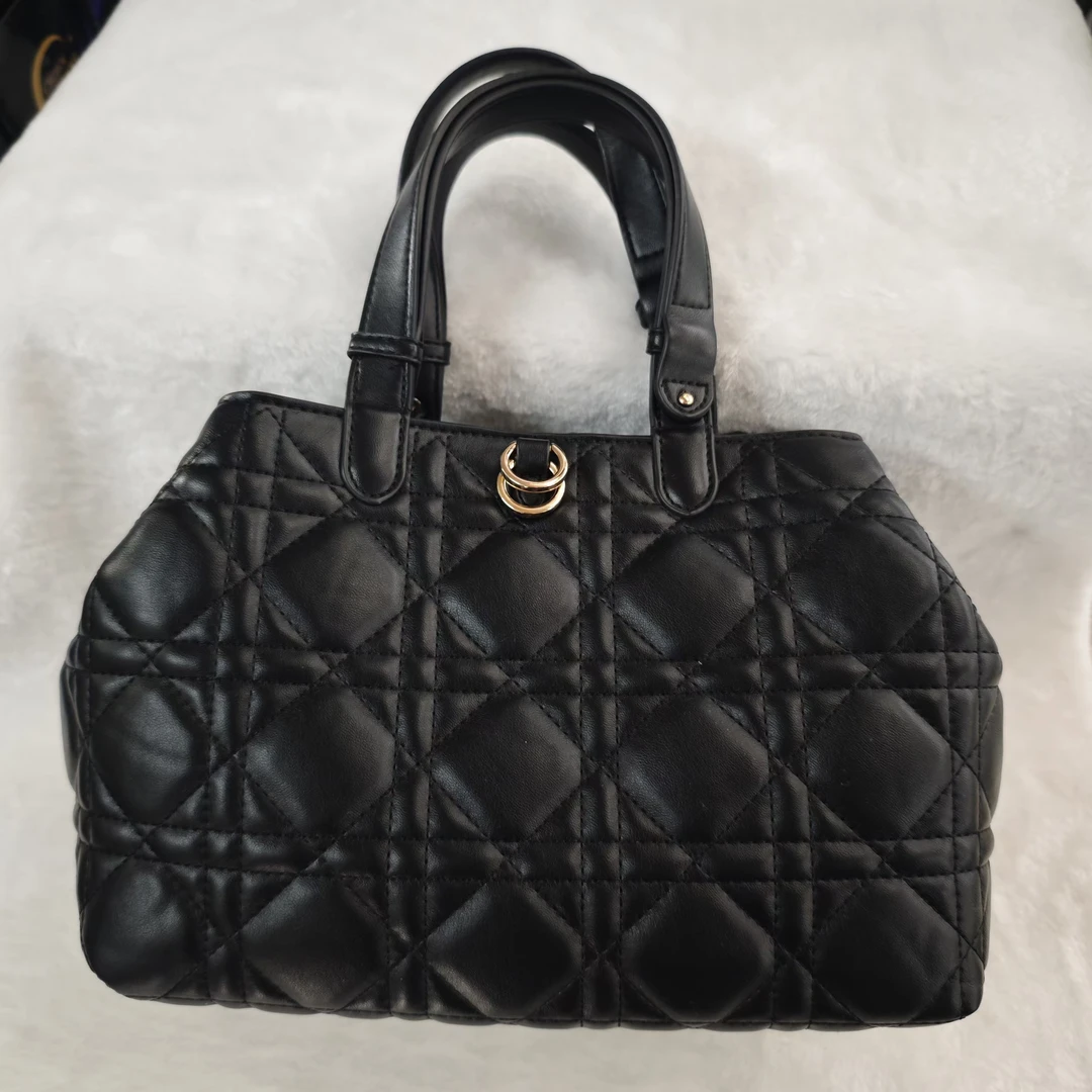 【CF】2024年新款轻奢百搭手提包斜挎单肩包  6853-黑