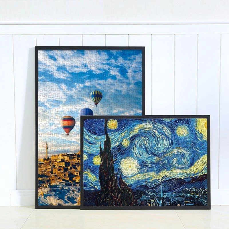 1000片拼图框架裱框相框挂墙50*75装裱画框500块的外框70定制2000