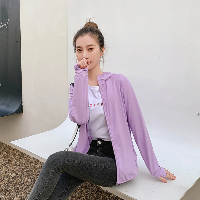 2023新款男女短款冰丝宽松大码防晒衣户外薄款休闲防紫外线皮肤衣