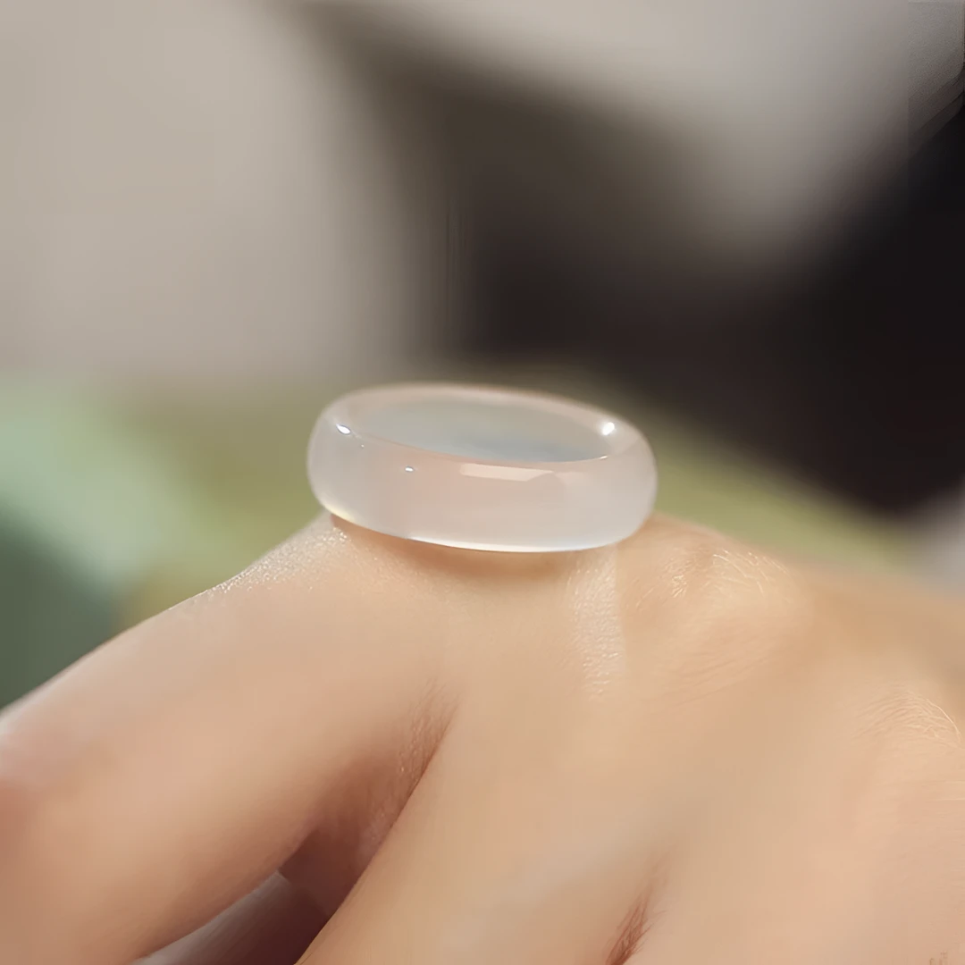 天然玉石玛瑙戒圈均码戒圈（多样性发货）发一枚