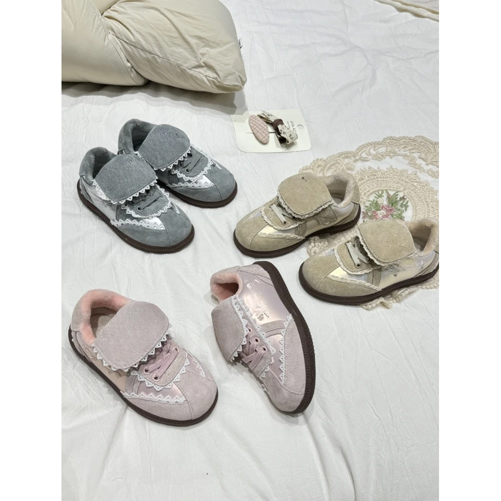 透气保暖儿童休闲秋冬季板鞋百搭魔术贴童鞋248063