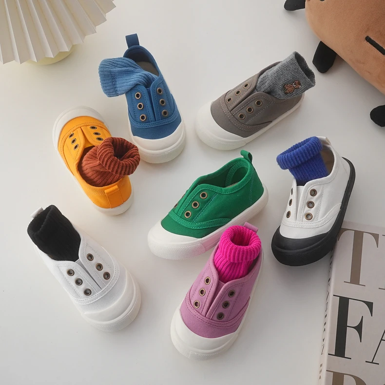 捡漏20298韩版儿童布鞋稳步鞋童运动鞋一脚蹬幼儿园室内鞋