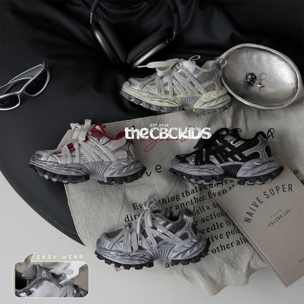 247060 脏脏秋冬季童鞋百搭时尚儿童休闲网面运动鞋