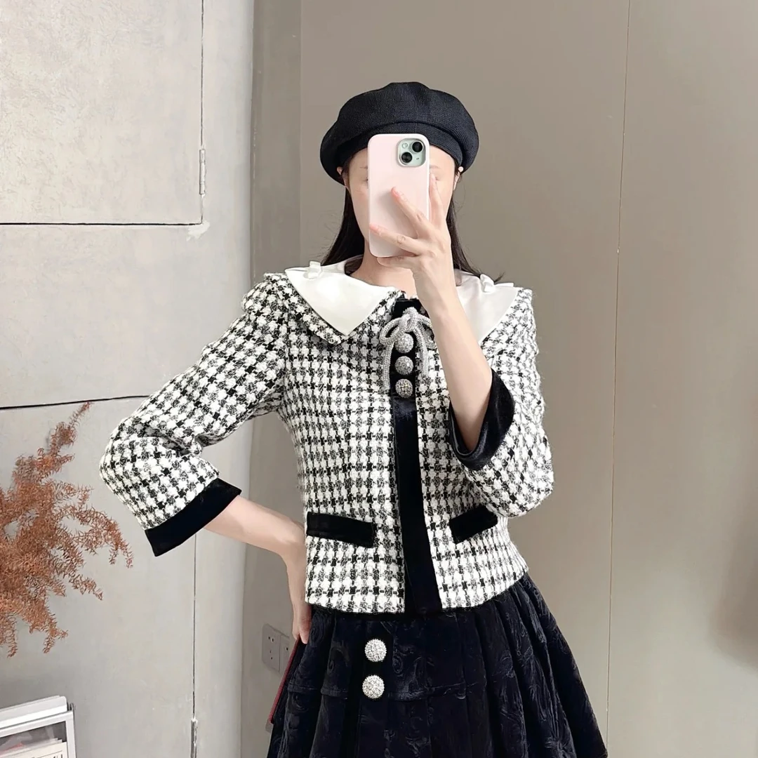 CG『贵族魅惑』气质蝴蝶结钻饰短外套