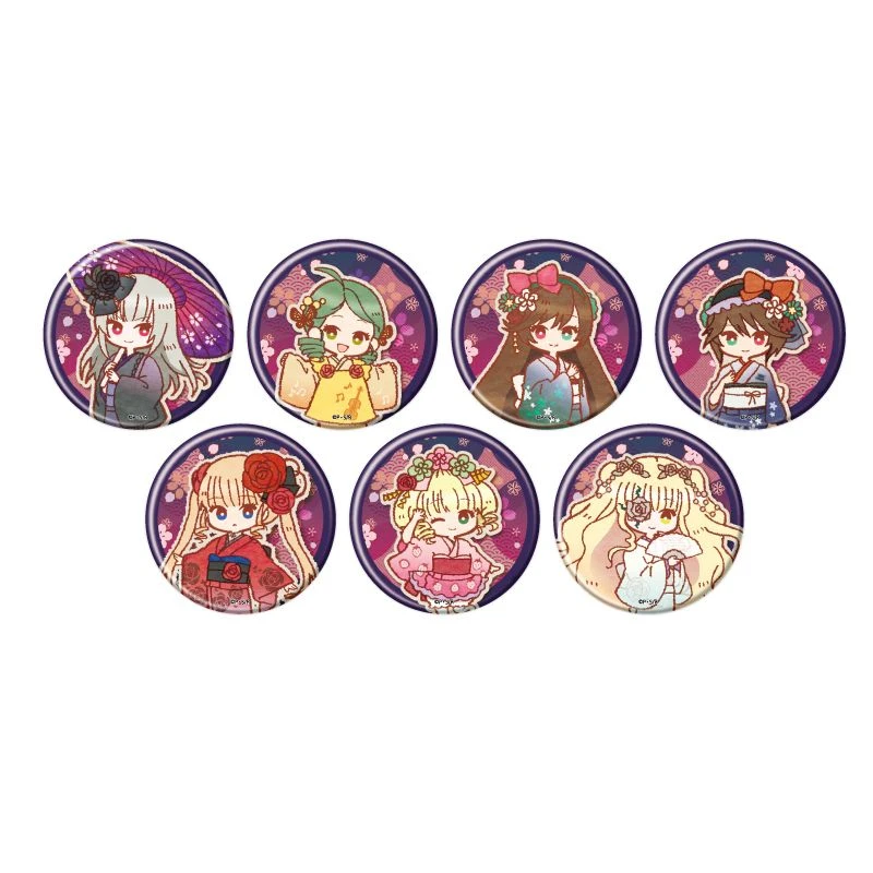 【蔷薇少女和服风吧唧】全7种 蔷薇少女 潮玩盲盒(拆盒代拆)