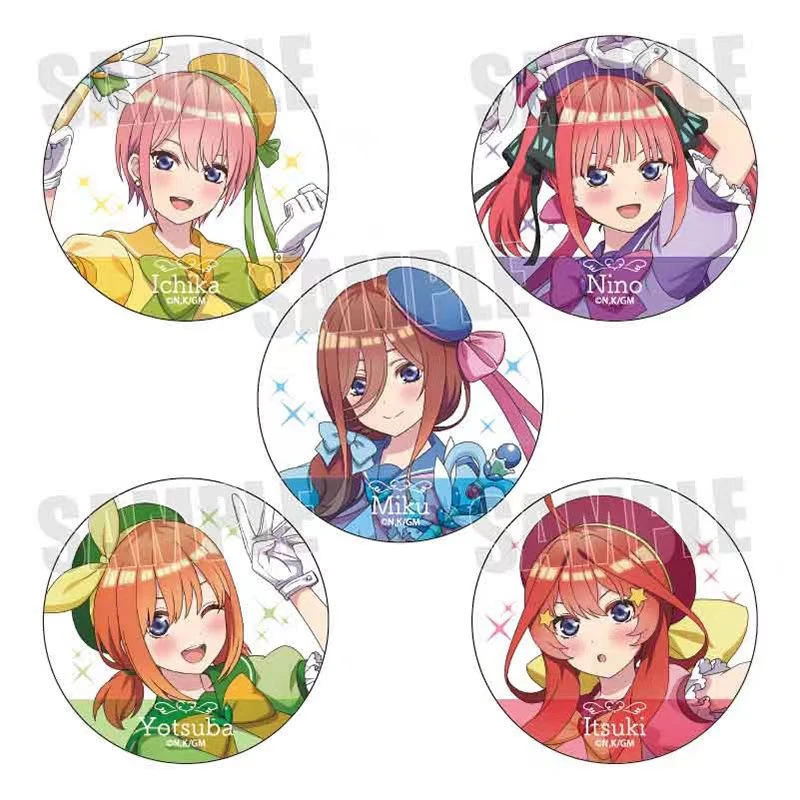 【五等分的花嫁魔法少女吧唧】全5种  潮玩盲盒(拆盒 代拆)