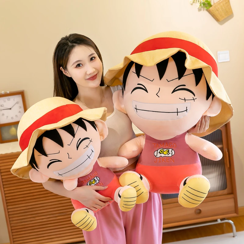 网红海贼王路飞儿童毛绒玩具布娃娃玩偶可爱睡觉抱枕男孩生日礼物