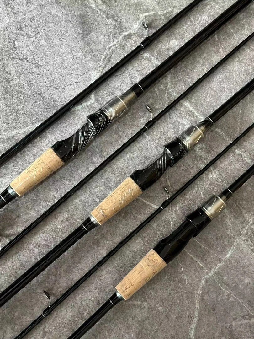 黑波路亚竿ML调超轻路滑竿远投竿直柄鲈鱼杆鳜鱼专用插接竿
