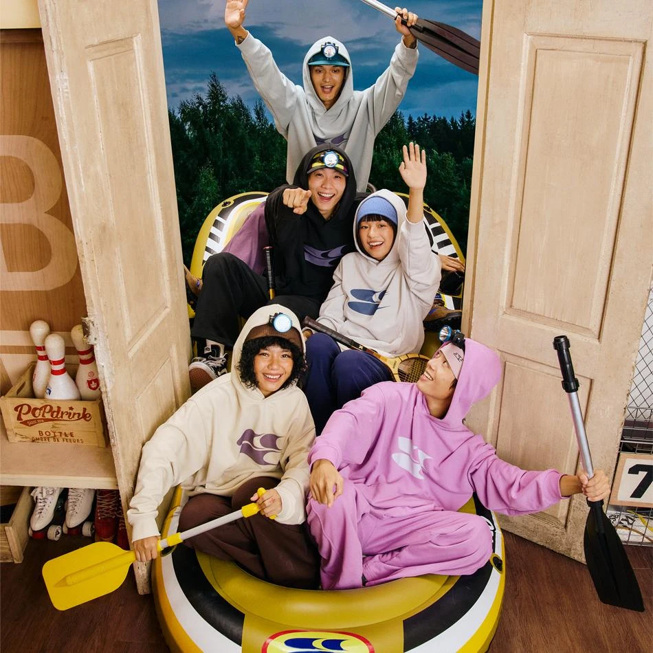 Crying center/哭喊中心多色logo 初秋卫衣薄款毛圈连帽卫衣