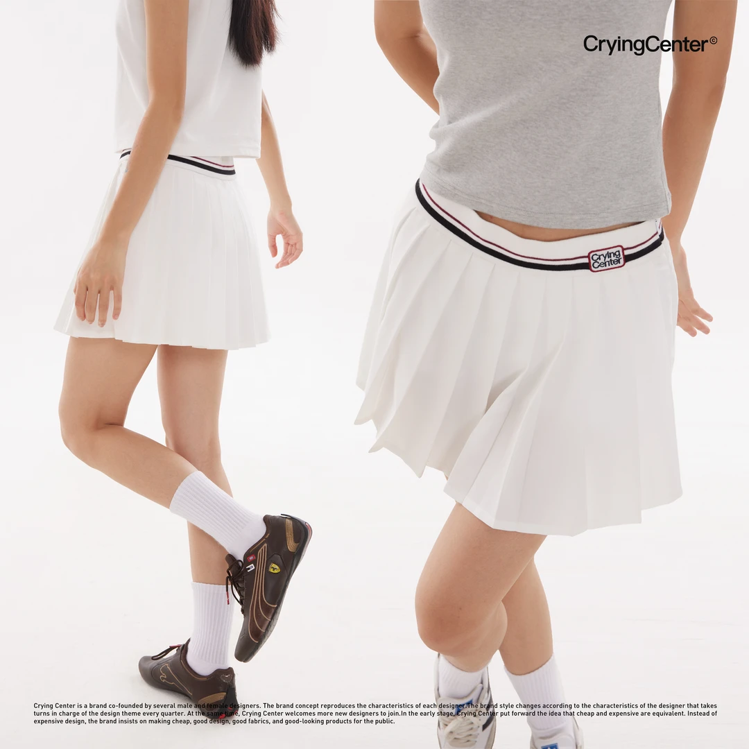 Crying center/哭喊中心网球宝贝百褶短裙百搭