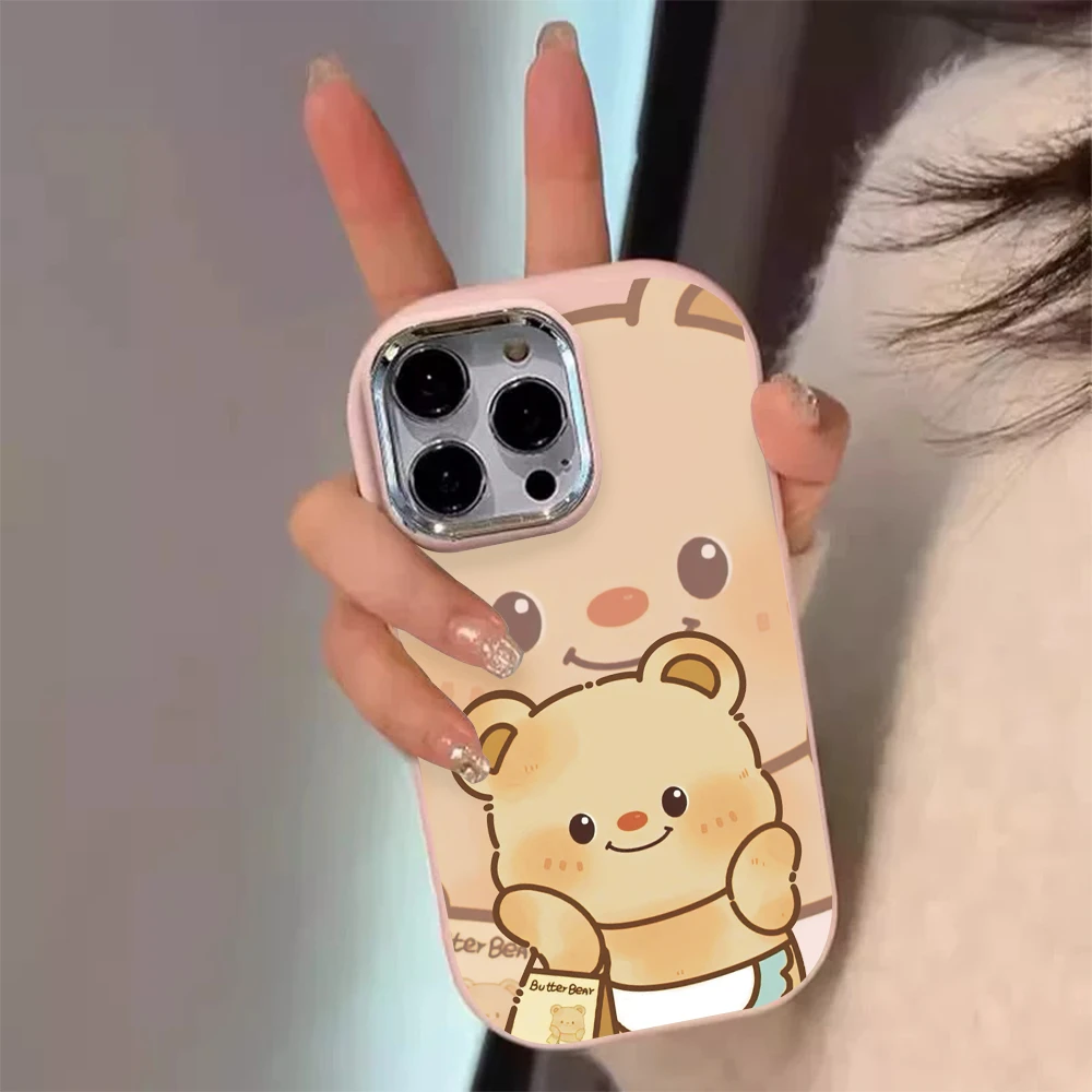小熊适用华为mate60苹果oppo小米15/14/13promax防摔vivo手机壳女