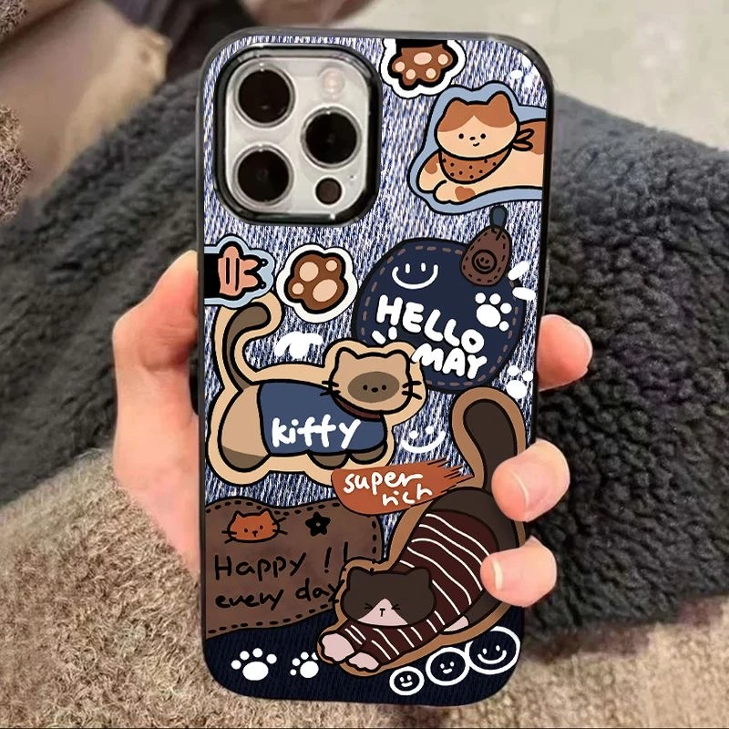 猫咪适用苹果小米15iphone14/13promax华为vivo轻薄OPPO手机壳女