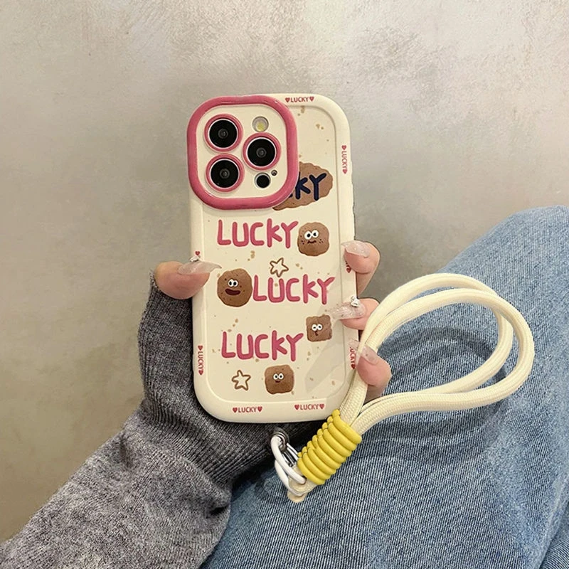 饼干适用华为mate60苹果oppo小米15/14/13promax防摔vivo手机壳女