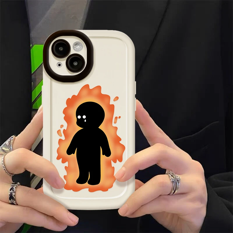 新创意卡通火柴人适用iphone15苹果14手机壳13华为vivo小米oppo套