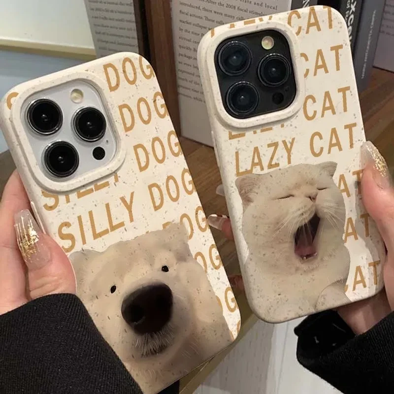 小眼小狗适用iphone15苹果14/13promax华为vivo小米轻薄手机壳女