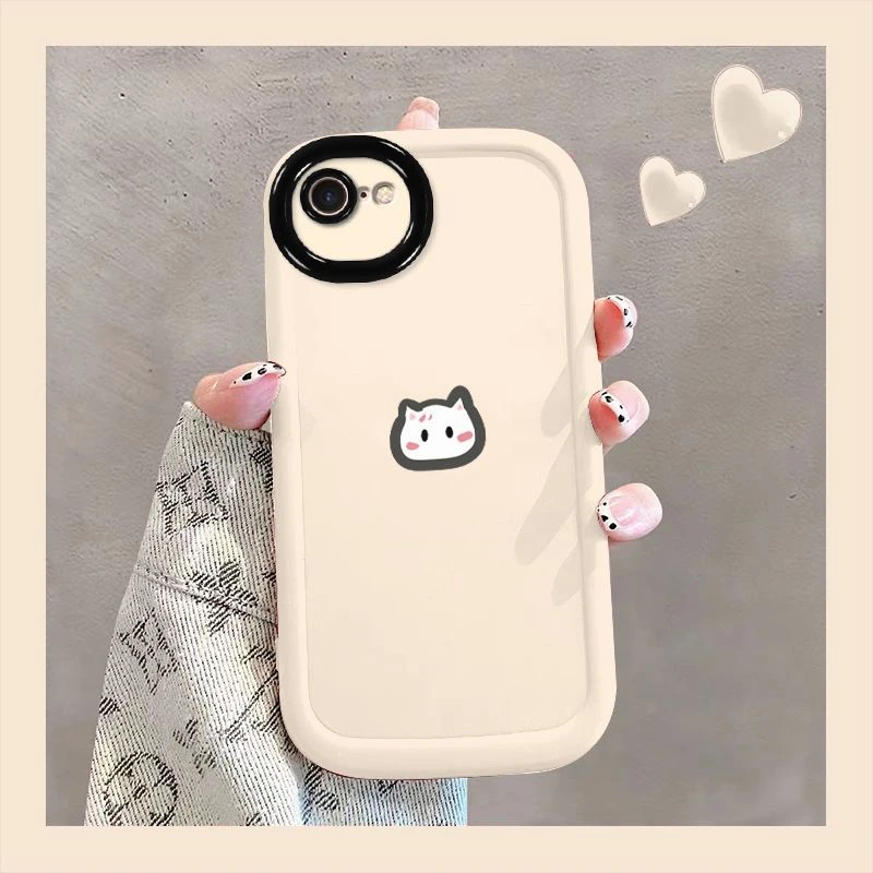白猫适用华为mate60苹果oppo小米15/14/13promax防摔vivo手机壳女