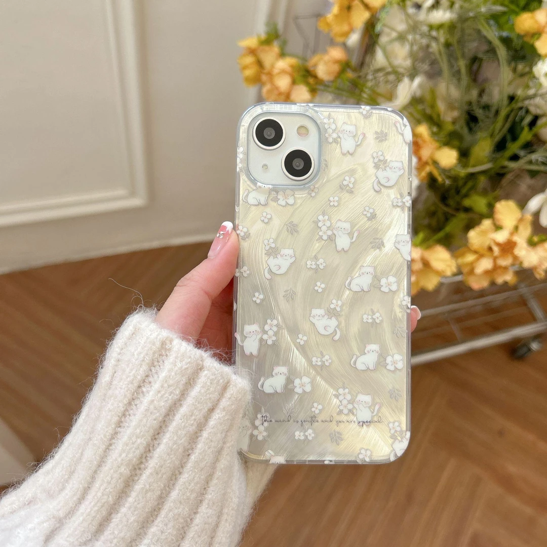 猫咪适用华为mate60苹果oppo小米15/14/13promax防摔vivo手机壳女