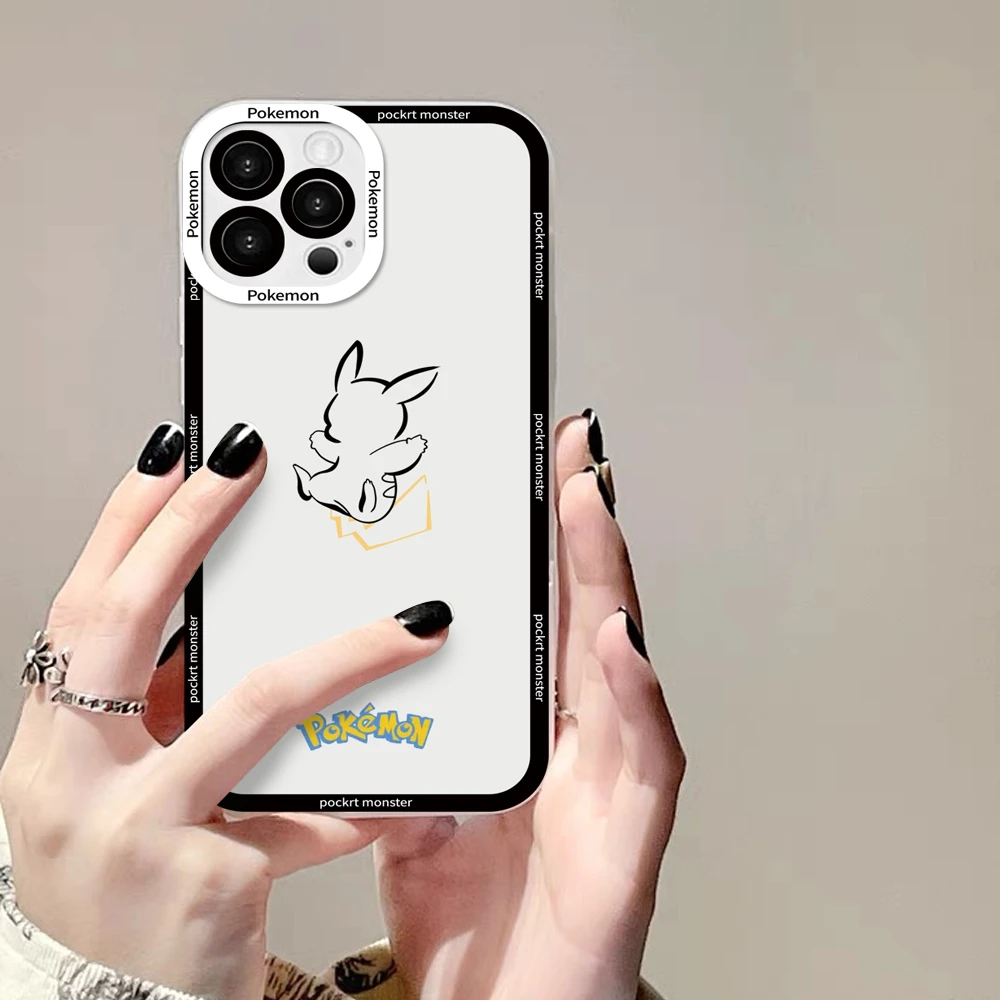 【适用苹果/华为/OPPO/VIVO/小米A】闪电皮卡丘透明防摔手机壳简