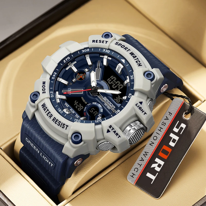 黑武士男士手表学生高中生青少年防水运动电子表高颜值炫酷腕表女