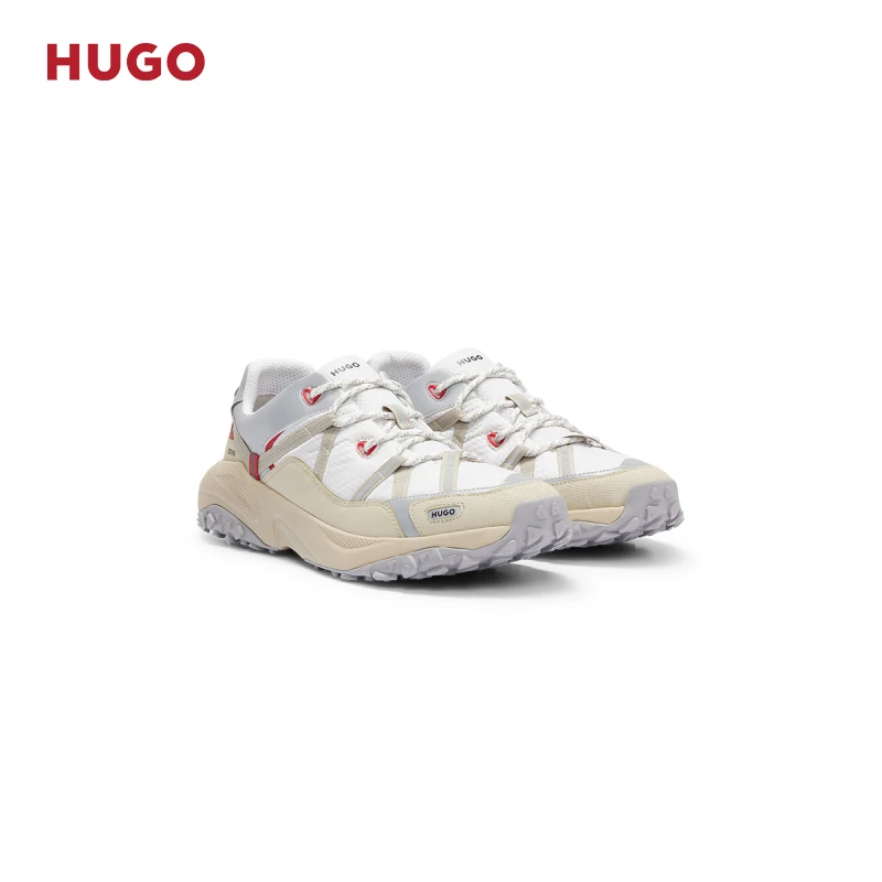 HUGO雨果 男士秋冬合成涂层织物网眼休闲时尚运动鞋50503283